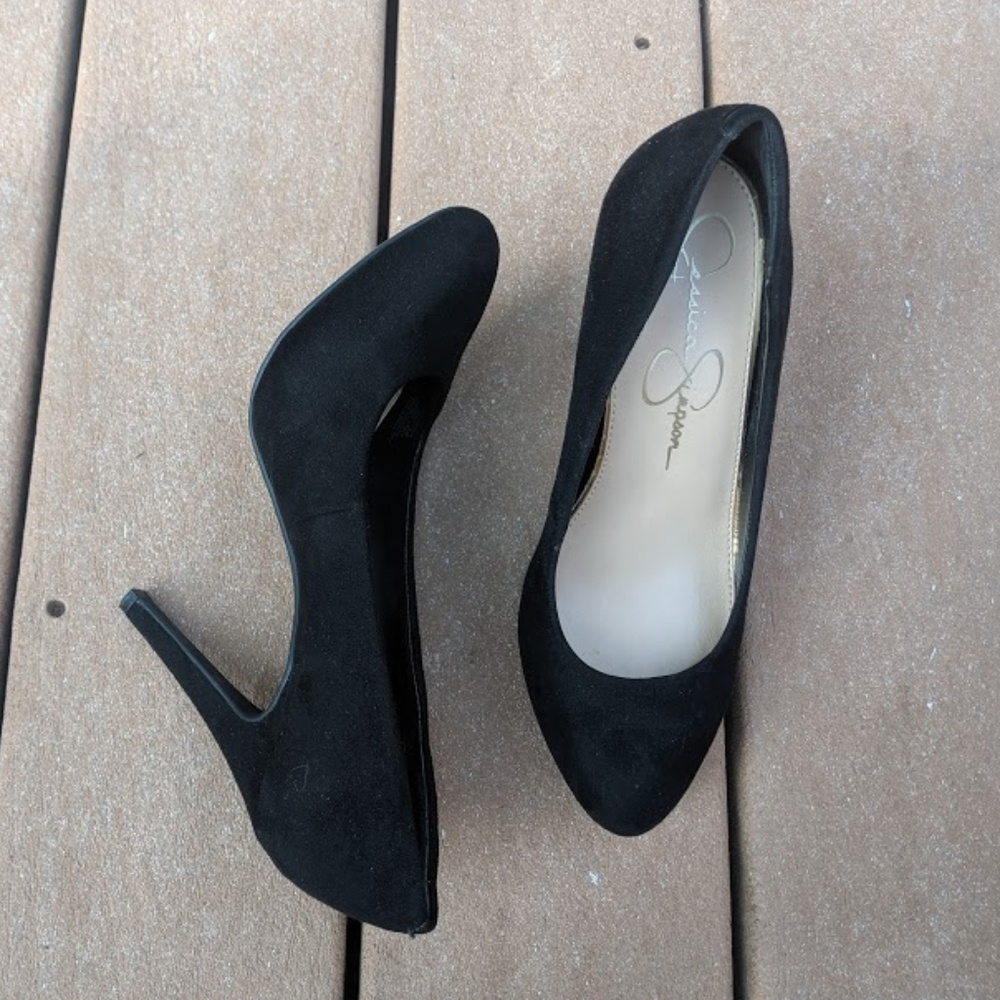 Jessica Simpson Calie Pumps Black Suede